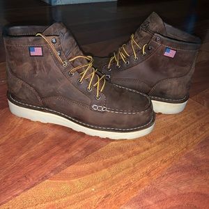 Worn once for 3 hours mens danner steel toe boots